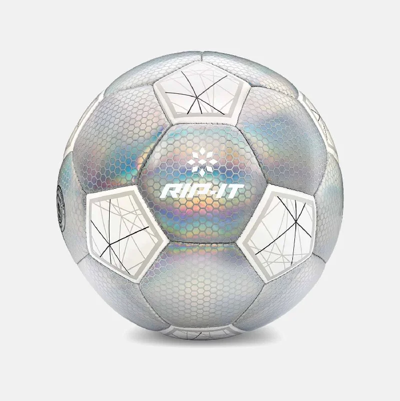 Girls' Training Soccer Ball #4, Holo Pink