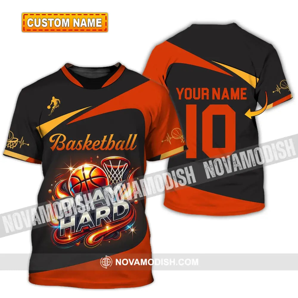 Man Shirt, Custom Name and Number Basketball Shirt, Basketball Polo Long Sleeve, Basketball Club Uniform, Basketball Lover Gift