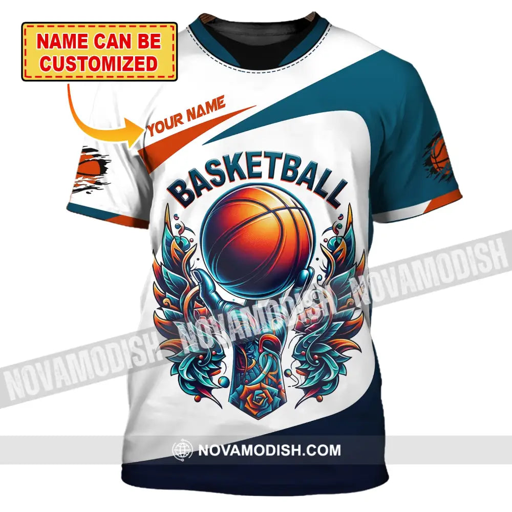 Unisex Shirt, Custom Name Basketball Polo Shirt, Basketball Club Uniform, Basketball T-Shirt