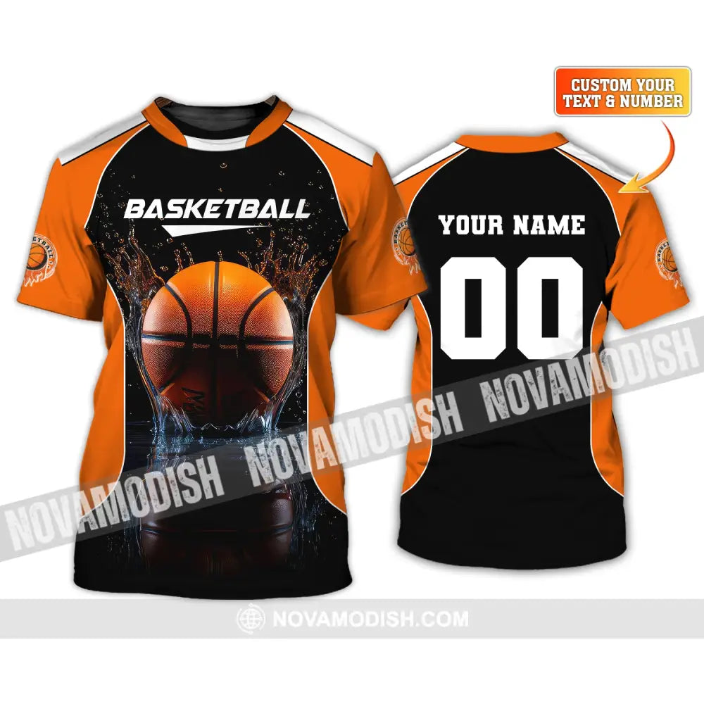 Unisex Shirt, Custom Name Basketball T-Shirt, Basketball Shirt, Gift For Basketball Player