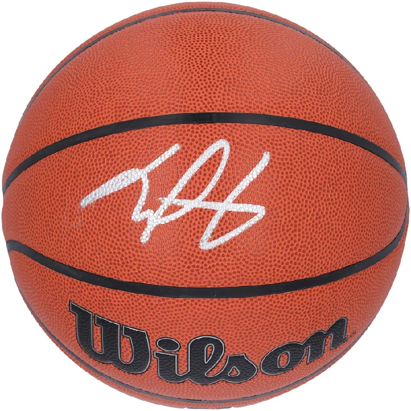 Taylor Hendricks Signed Utah Jazz 2023 NBA Draft Wilson Authentic Series Indoor/Outdoor Basketball (Fanatics)