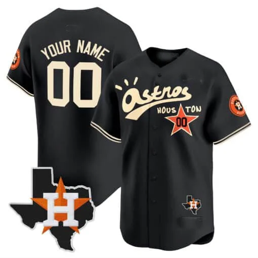 Custom Houston Astros Cactus Jack Style Vapor Premier Limited – All Stitched Baseball Jersey