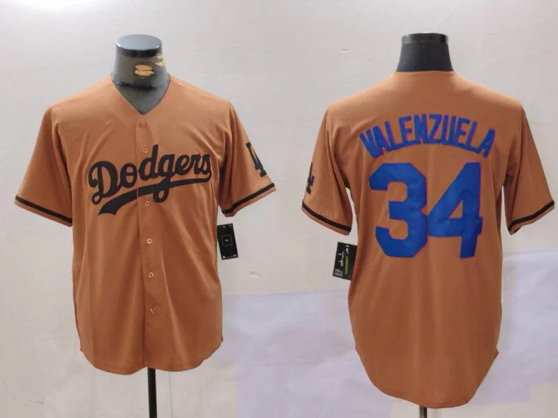 Los Angeles Dodgers #34 Toro Valenzuela Olive Cool Base Limited Stitched Baseball Jerseys