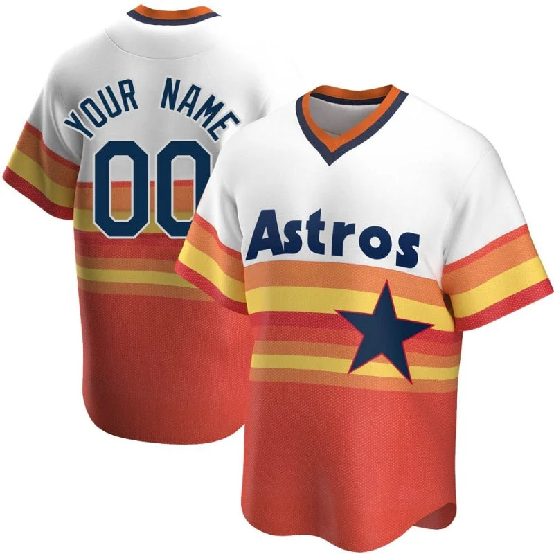 Baseball Jerseys Custom Houston Astros Jersey Cooperstown Stitched Letter And Numbers For Men Women Youth Birthday Gift