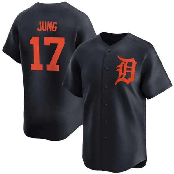 Detroit Tigers #17 Jace Jung Black 2024 Alternate Limited Stitched Baseball Jersey