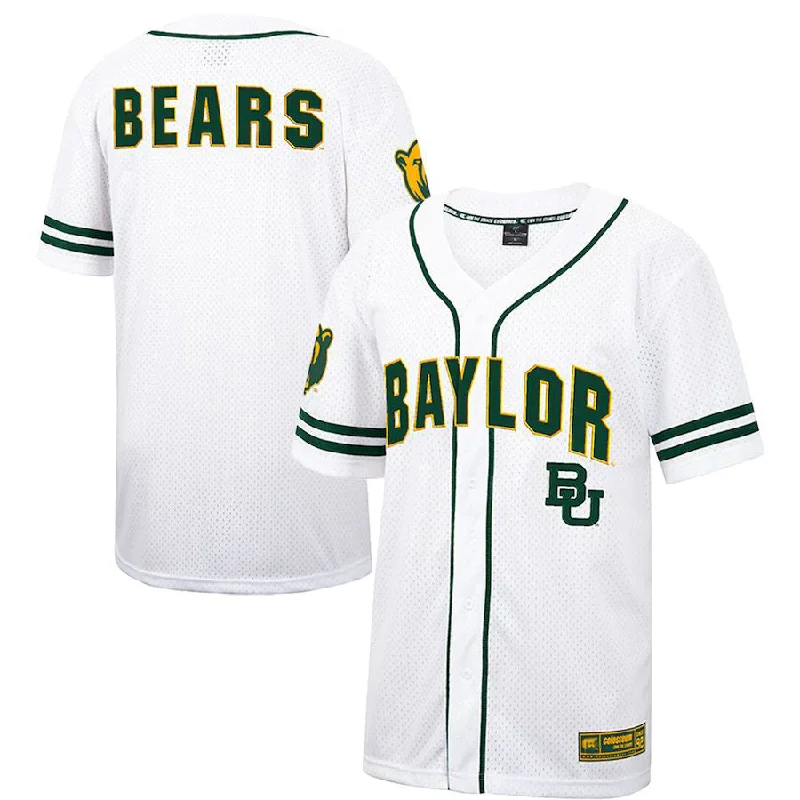 B.Bears Colosseum Free Spirited Baseball Jersey White Stitched American College Jerseys