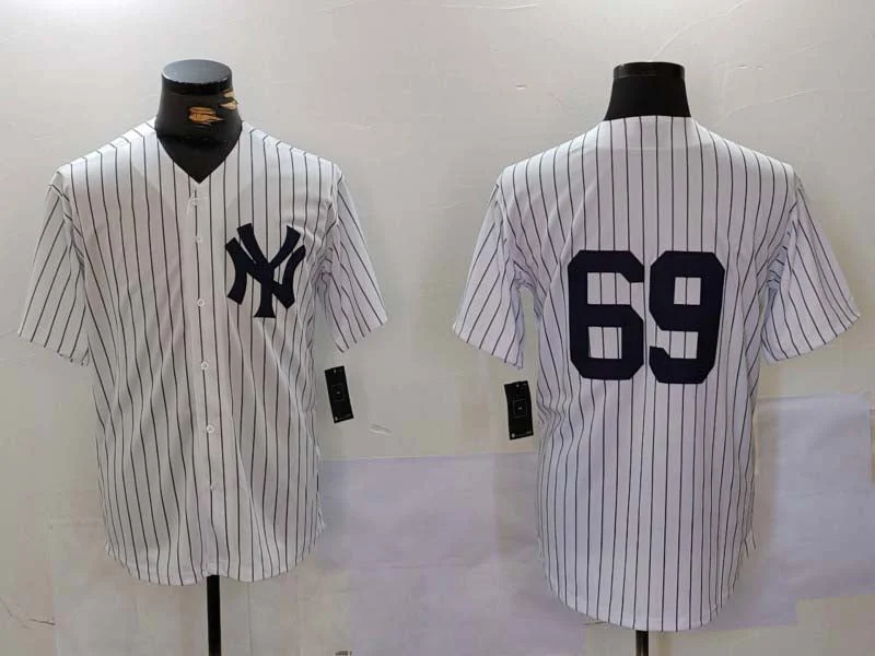 New York Yankees #69 Manny Fresh White Cool Base Stitched Baseball Jersey