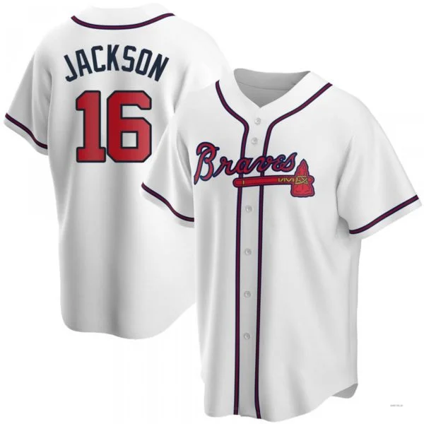 Atlanta Braves #16 Sonny Jackson White Home Jersey Stitches Baseball Jerseys