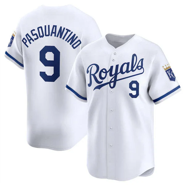 Kansas City Royals #9 Vinnie Pasquantino White 2024 Home Limited Stitched Baseball Jersey