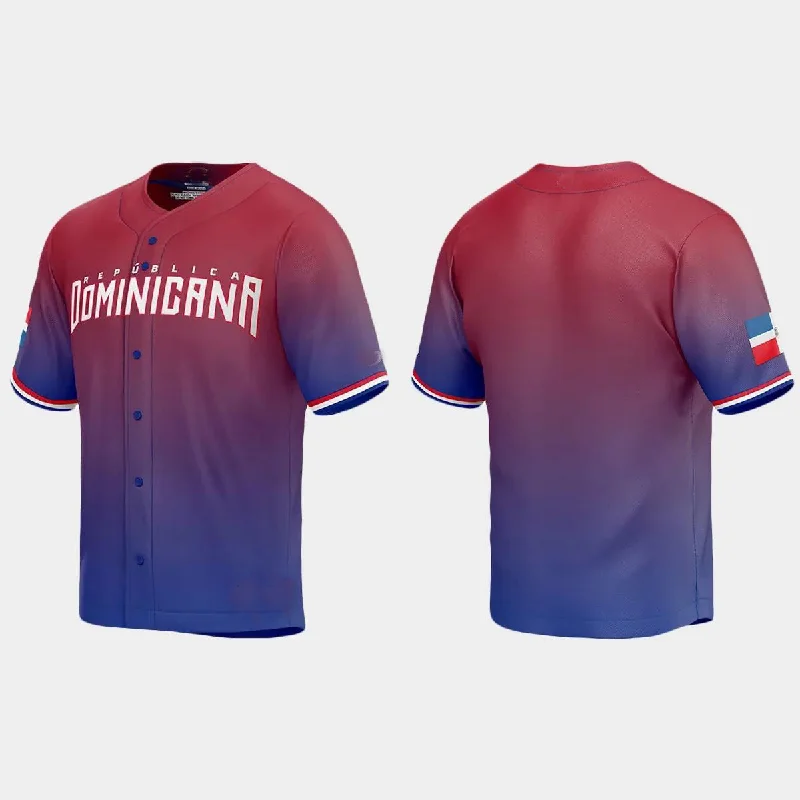 DOMINICAN REPUBLIC BASEBALL 2023 WORLD BASEBALL CLASSIC JERSEY ¨C RED Stitches Baseball Jerseys