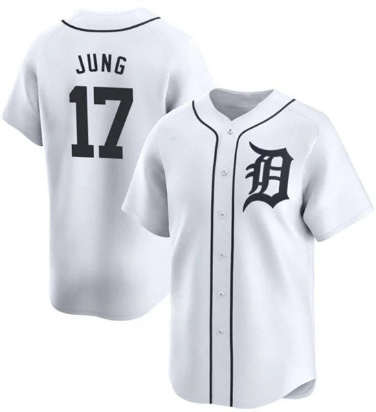 Detroit Tigers #17 Jace Jung White 2024 Home Limited Stitched Baseball Jersey