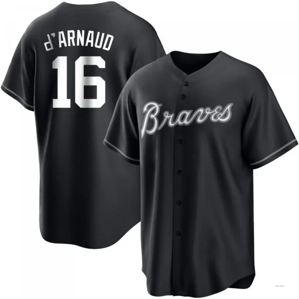 Atlanta Braves #16 Travis d¡¯Arnaud White Authentic 2022 All-Star Jersey Stitches Baseball Jerseys