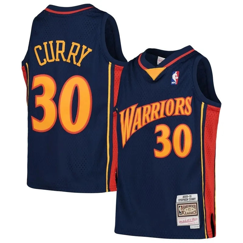 Mitchell & Ness Youth Golden State Warriors Stephen Curry #30 Hardwood Classic Swingman Jersey 2009/2010