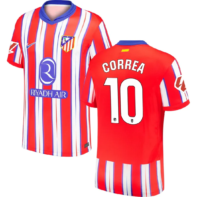 Nike Atletico Madrid Angel Correa Home Jersey w/ La Liga Patch 24/25 (Hyper Royal/Light Crimson)