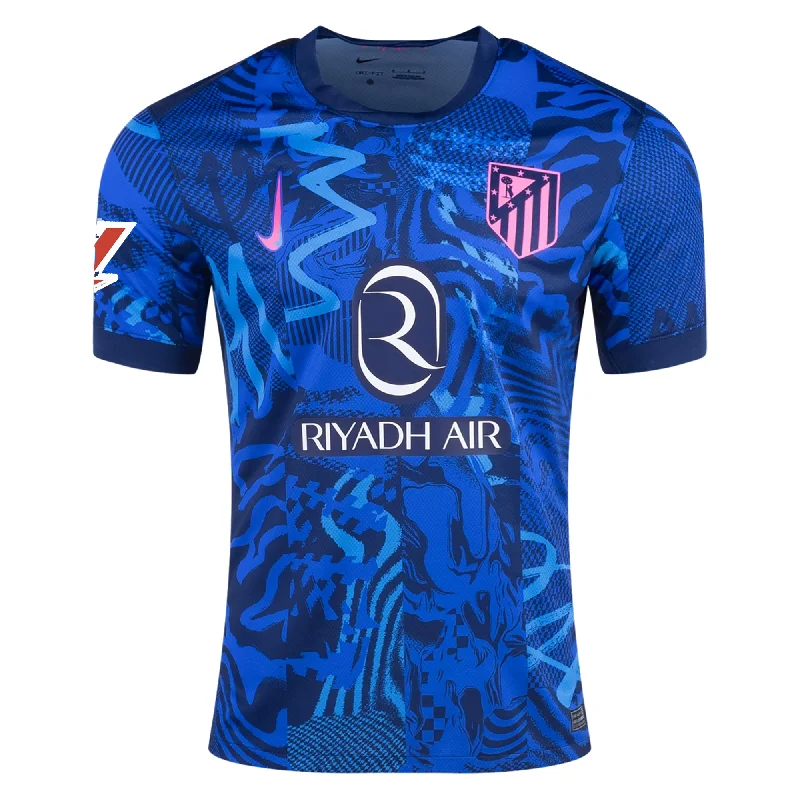 Nike Atletico Madrid Third Jersey w/ La Liga Patch 24/25 (Blue Void/Pink Glow)