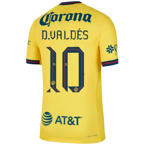 Nike Club America Authentic Diego Valdes Home Jersey 24/25 (Tour Yellow/Valerian Blue)