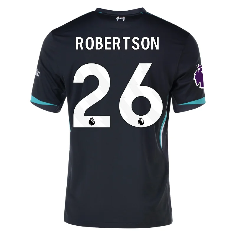 Nike Liverpool Andy Robertson Away Jersey w/ EPL Patch 24/25 (Night Forest/Washed Teal)