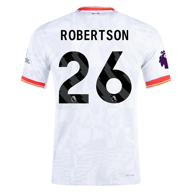 Nike Liverpool Authentic Andy Robertson Third Jersey w/ EPL Patch 24/25 (White/Pure Platinum)