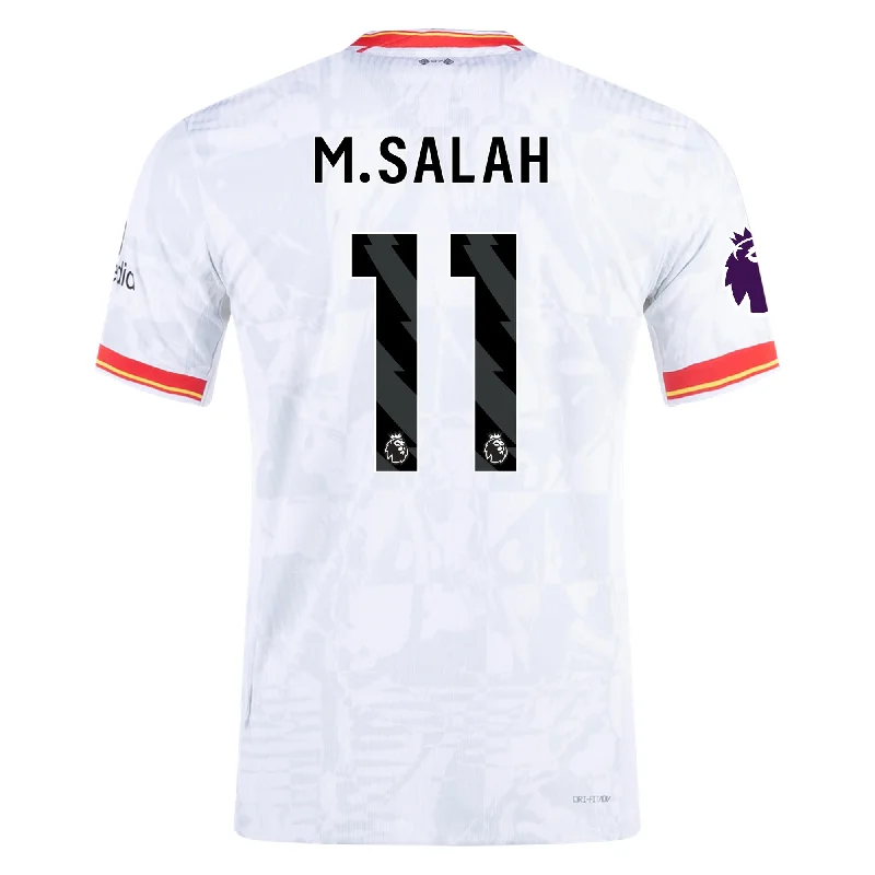 Nike Liverpool Authentic Mohamed Salah Third Jersey w/ EPL Patch 24/25 (White/Pure Platinum)