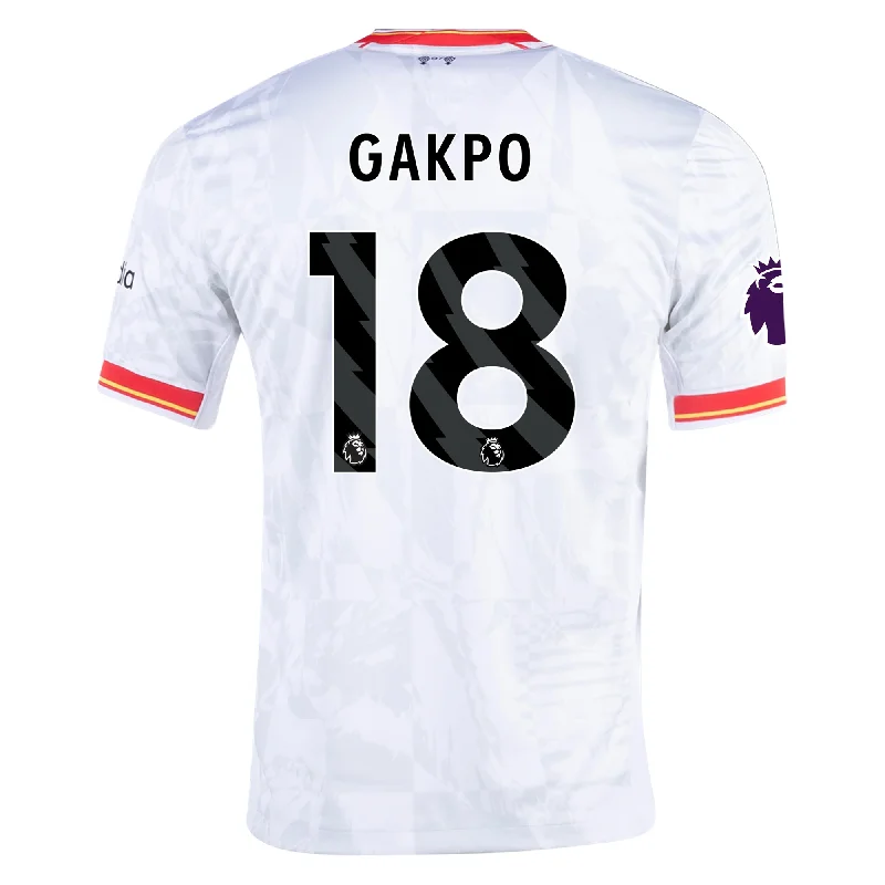 Nike Liverpool Cody Gakpo Third Jersey w/ EPL Patch 24/25 (White/Pure Platinum)