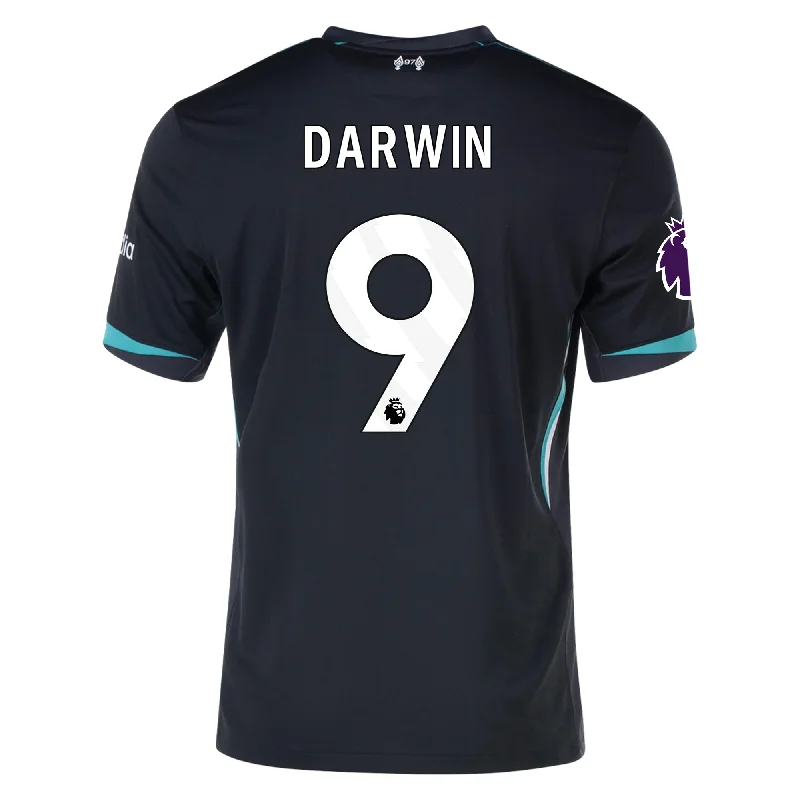 Nike Liverpool Darwin Núñez Away Jersey w/ EPL Patch 24/25 (Night Forest/Washed Teal)