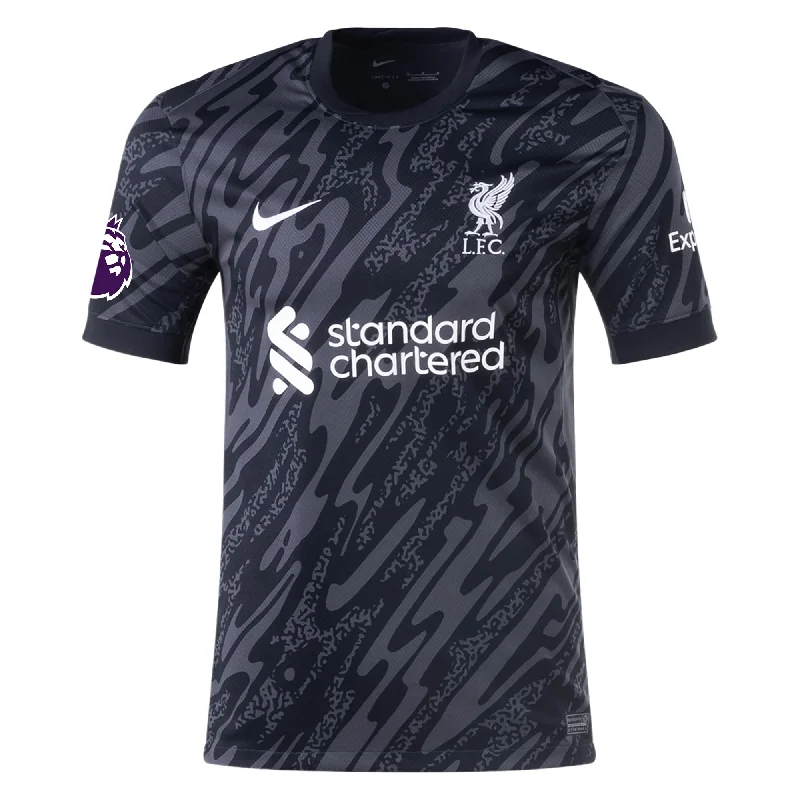 Nike Liverpool Goalkeeper Jersey w/ EPL Patch 24/25 (Anthracite/Black)