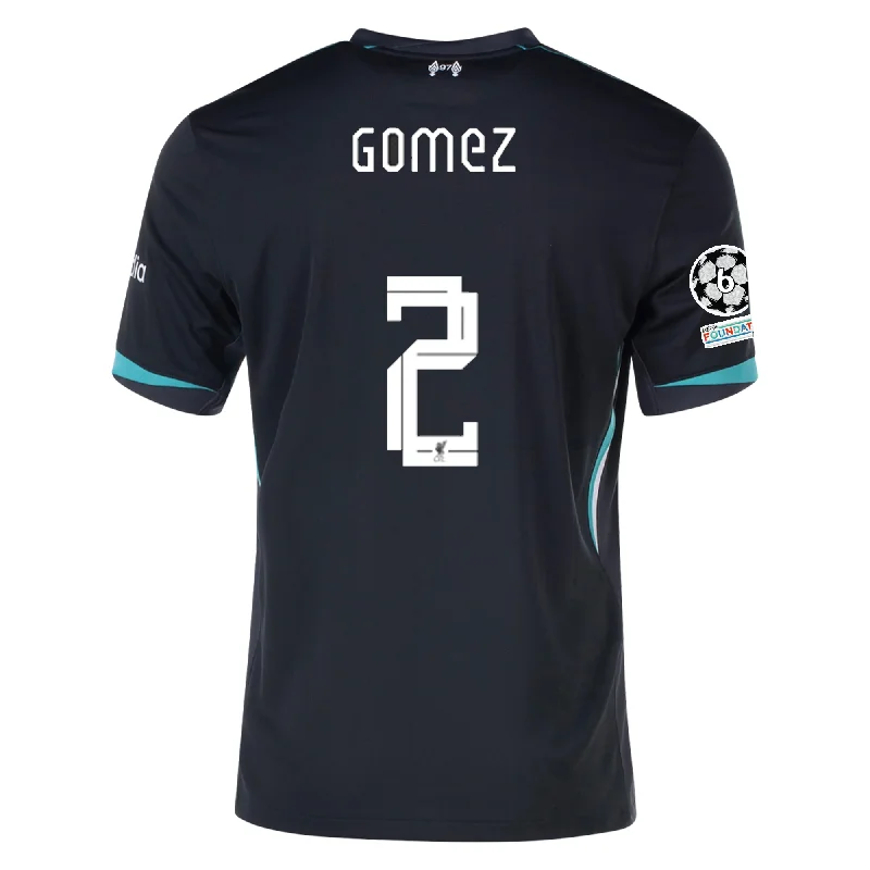 Nike Liverpool Joe Gomez Away Jersey w/ Champions League Patches 24/25 (Night Forest/Washed Teal)