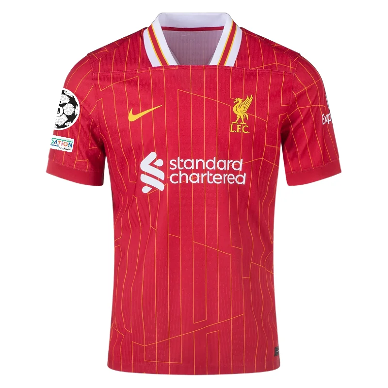 Nike Liverpool Match Authentic Home Jersey w/ Champions League Patches 24/25 (Gym Red/Chrome Yellow)