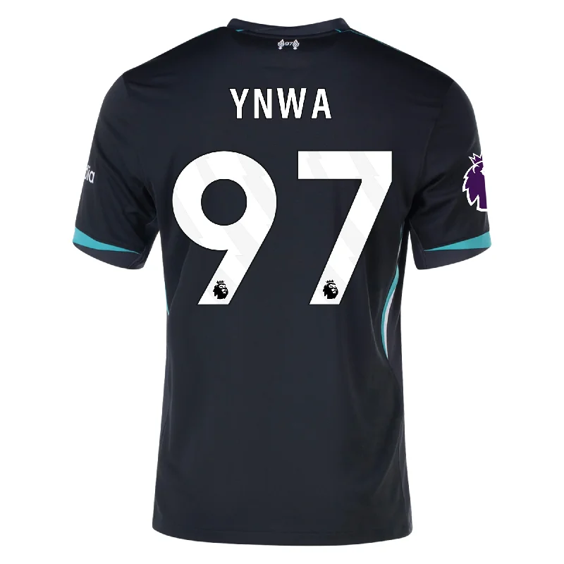 Nike Liverpool YNWA Away Jersey w/ EPL Patch 24/25 (Night Forest/Washed Teal)