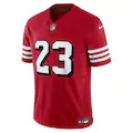 Nike Men's San Francisco 49ers McCaffrey #23 Limited Jersey–Gym Red