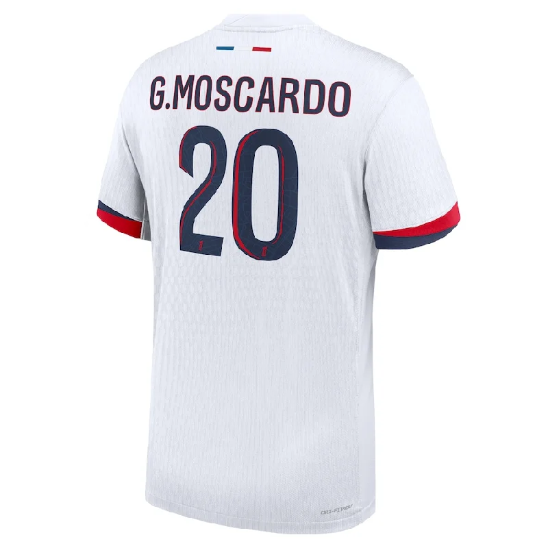 Nike Paris Saint-Germain Authentic Gabriel Moscardo Away Jersey 24/25 (White/Midnight Navy)