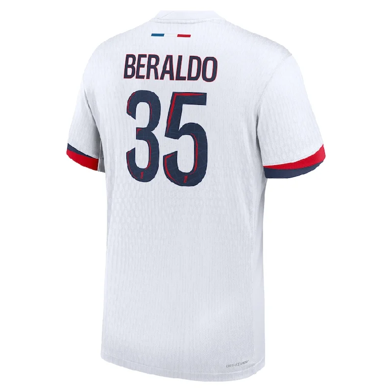 Nike Paris Saint-Germain Authentic Lucas Beraldo Away Jersey 24/25 (White/Midnight Navy)