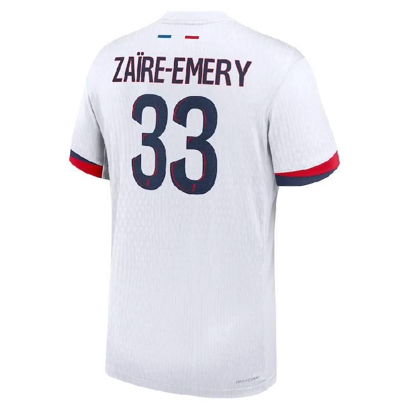 Nike Paris Saint-Germain Authentic Warren Zaïre-Emery Away Jersey 24/25 (White/Midnight Navy)