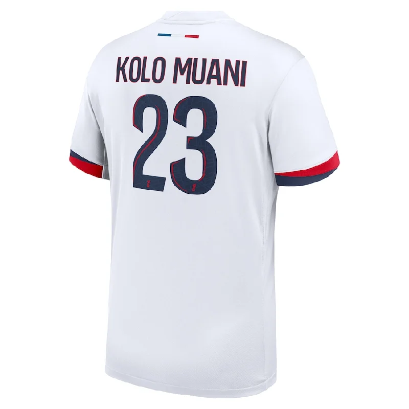 Nike Paris Saint-Germain Kolo Muani Away Jersey 24/25 (White/Midnight Navy)