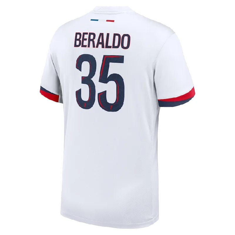 Nike Paris Saint-Germain Lucas Beraldo Away Jersey 24/25 (White/Midnight Navy)