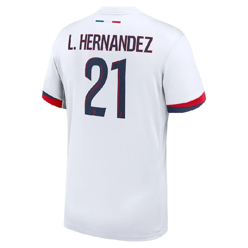 Nike Paris Saint-Germain Lucas Hernández Away Jersey 24/25 (White/Midnight Navy)