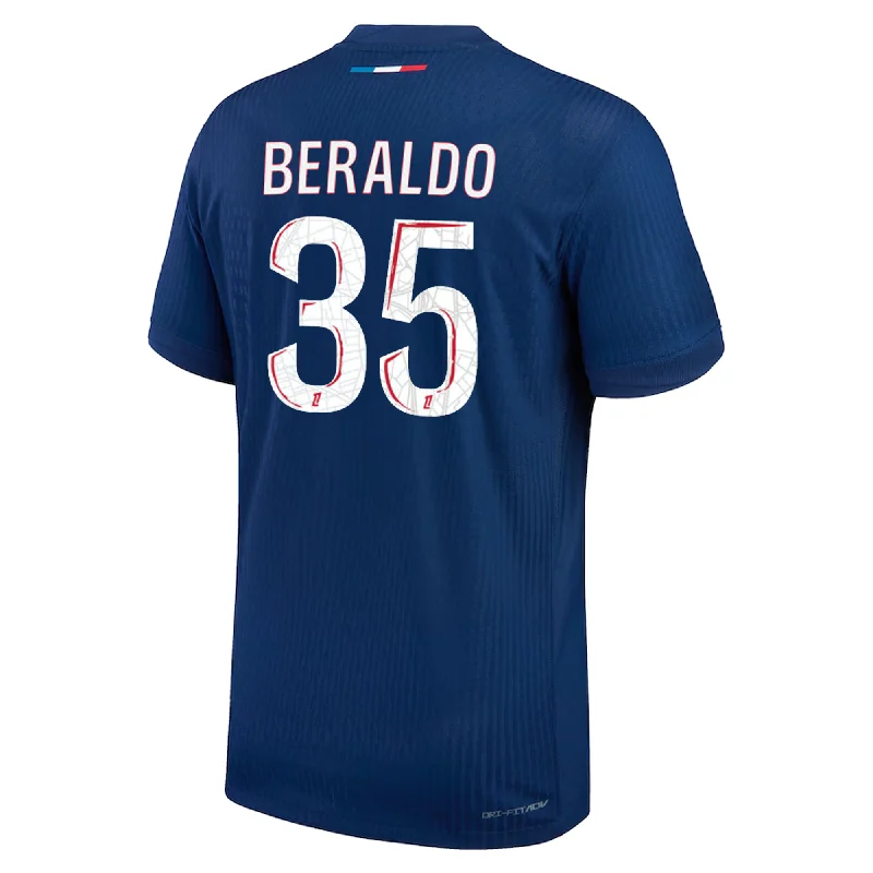 Nike Paris Saint-Germain Match Authentic Lucas Beraldo Home Jersey 24/25 (Midnight Navy/White)