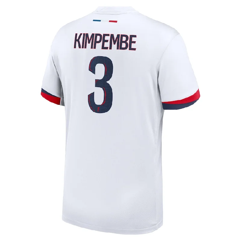 Nike Paris Saint-Germain Presnel Kimpembe Away Jersey 24/25 (White/Midnight Navy)