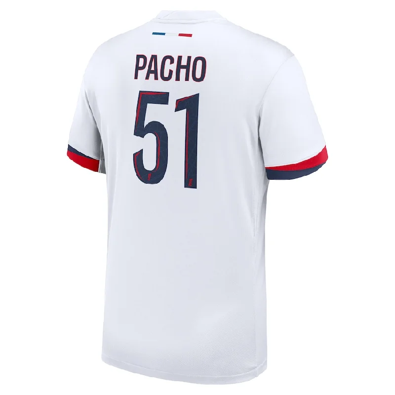 Nike Paris Saint-Germain Willian Pacho Away Jersey 24/25 (White/Midnight Navy)