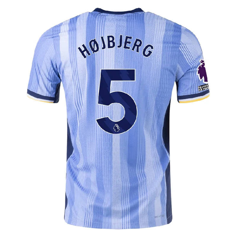 Nike Tottenham Pierre-Emile Højbjerg Authentic Away Jersey w/ EPL + No Room For Racism Patches 24/25 (Cobalt Bliss/Binary Blue)