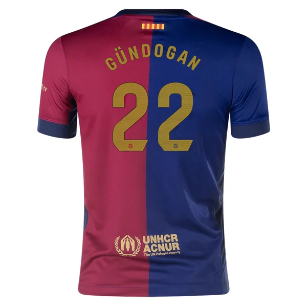 Nike Youth Barcelona Ilkay Gundogan Home Jersey 24/25 (Deep Royal/Club Gold)