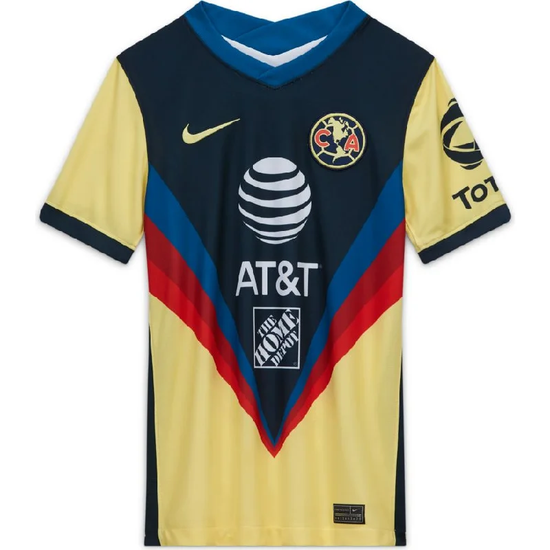 Nike Youth Club America Stadium Home Jersey 20/21 - Armory Navy/Yellow/Armory Navy