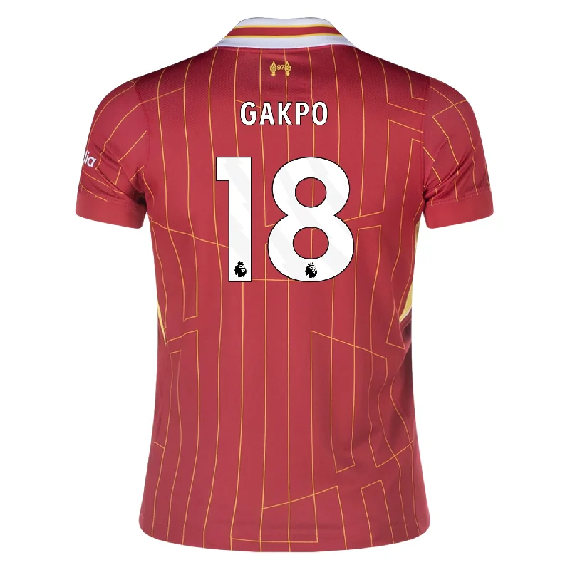 Nike Youth Liverpool Cody Gakpo Home Jersey 24/25 (Gym Red/Chrome Yellow)