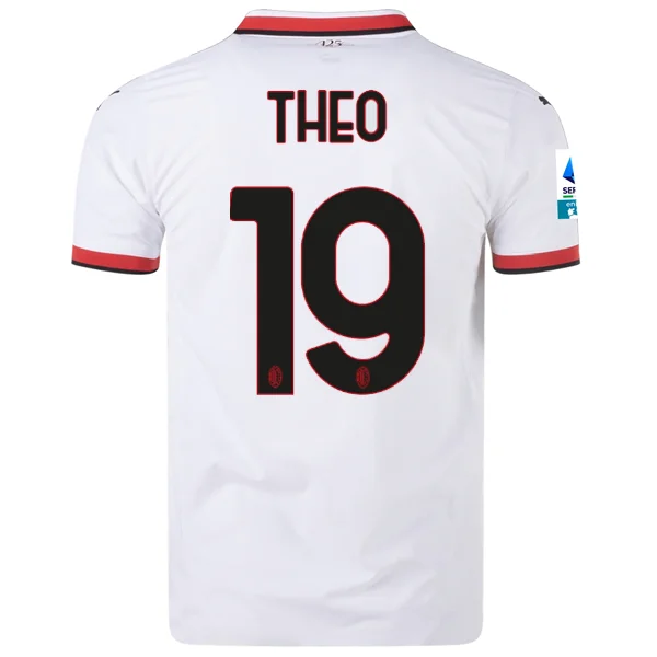 Puma AC Milan Authentic Theo Hernandez Away Jersey w/ Series A Patch 24/25 (Puma White)