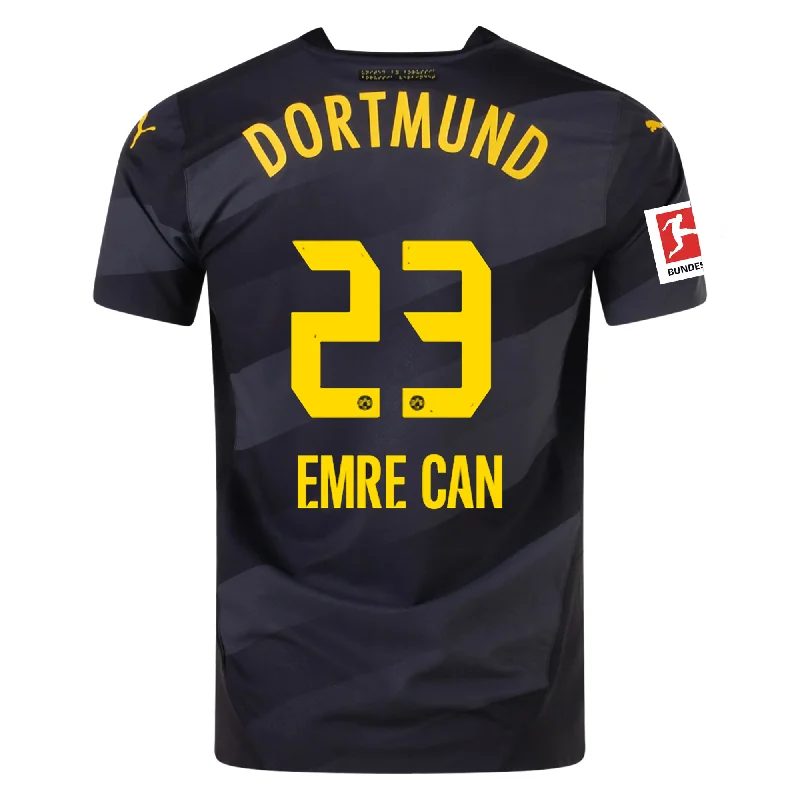 Puma Borussia Dortmund Authentic Emre Can Away Jersey w/ Bundesliga Patch 24/25 (Puma Black/Faster Yellow)