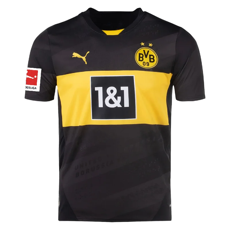 Puma Borussia Dortmund Away Jersey w/ Bundesliga Patch 24/25 (Puma Black/Faster Yellow)