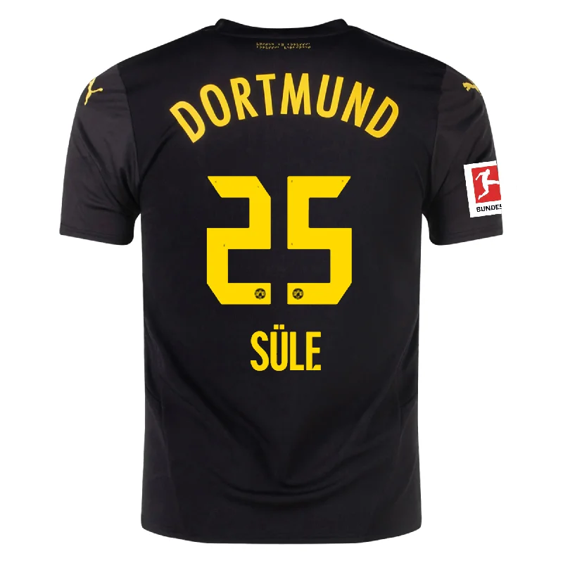 Puma Borussia Dortmund Niklas Süle Away Jersey w/ Bundesliga Patch 24/25 (Puma Black/Faster Yellow)