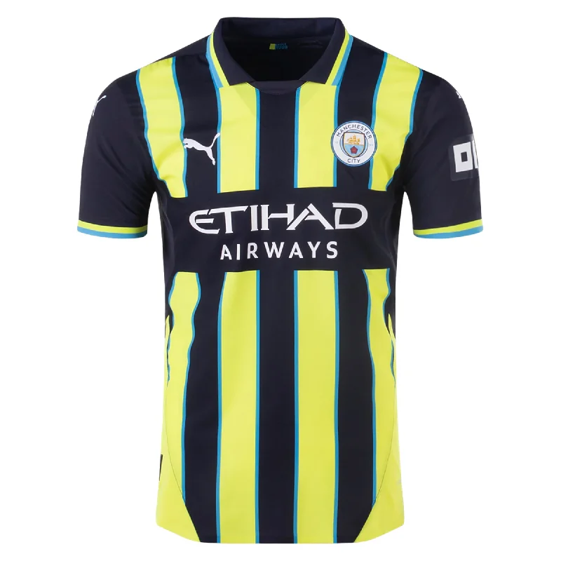 Puma Manchester City Authentic Away Jersey 24/25 (New Navy/Yellow Glow)