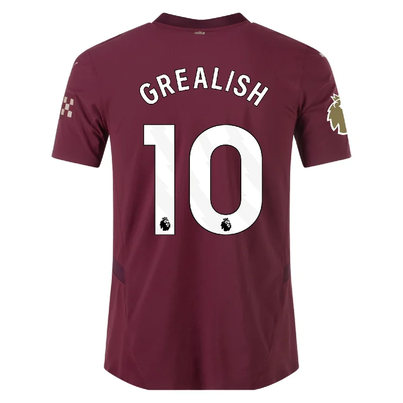 Puma Manchester City Authentic Jack Grealish Third Jersey w/ EPL + Club World Cup Patch 24/25 (Dark Jasper)