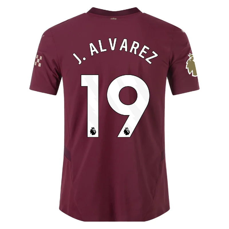 Puma Manchester City Authentic Julian Alvarez Third Jersey w/ EPL + Club World Cup Patch 24/25 (Dark Jasper)